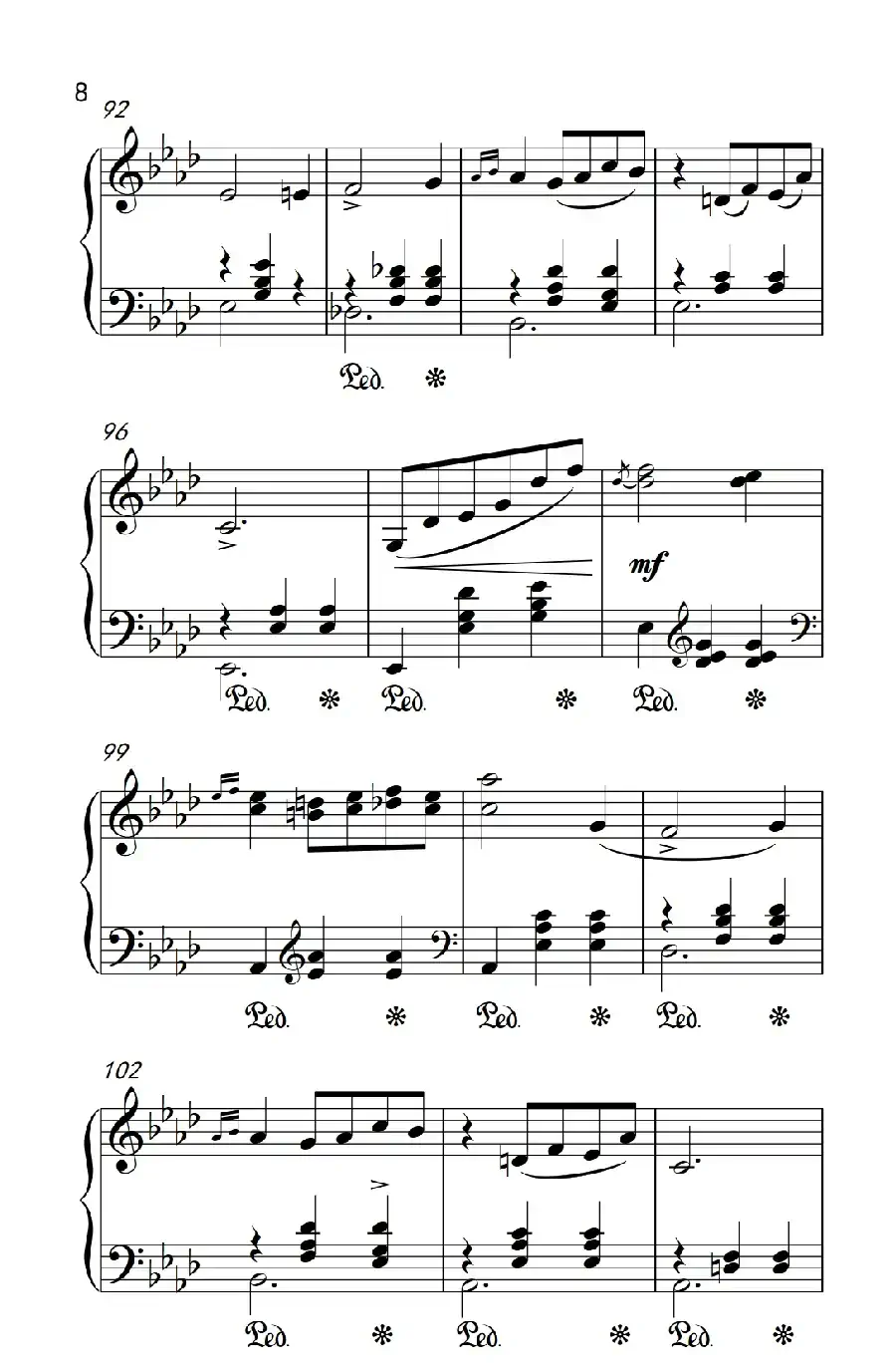 第七级2.圆舞曲 Opus posth.70 No.2(中央音乐学院 钢琴(业余)考级教程 7-9级)