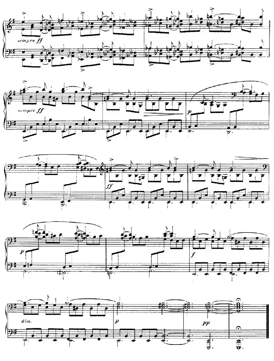 13 Nocturnes, Nocturne No. 12 in E minor （Op.107）