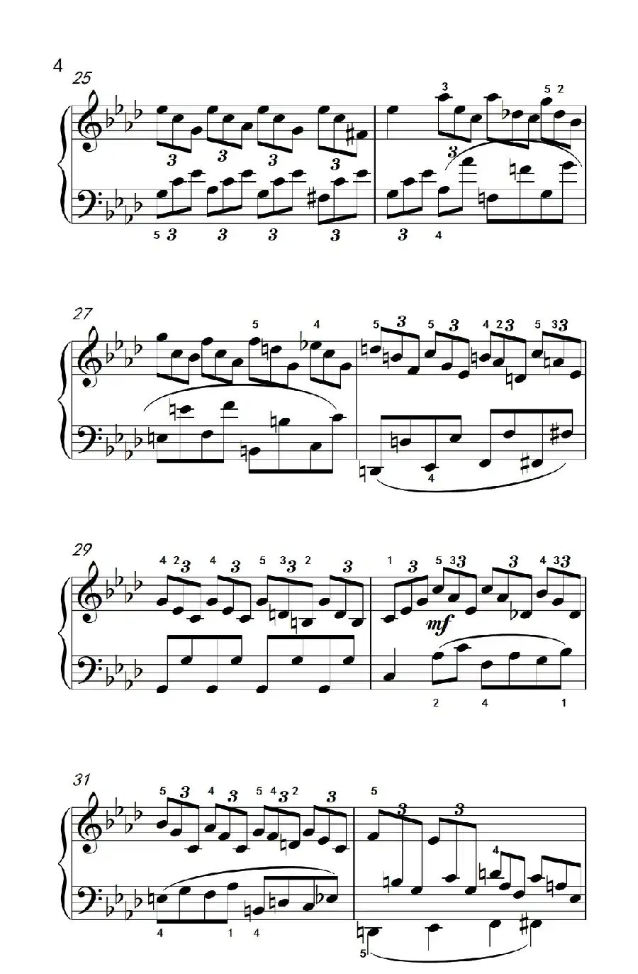奏鸣曲 Opus 2 Nr.1 第四乐章(贝多芬奏鸣曲集 1)