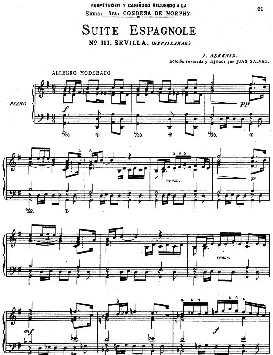 Suite Espanola Op.47（西班牙组曲·Ⅲ）