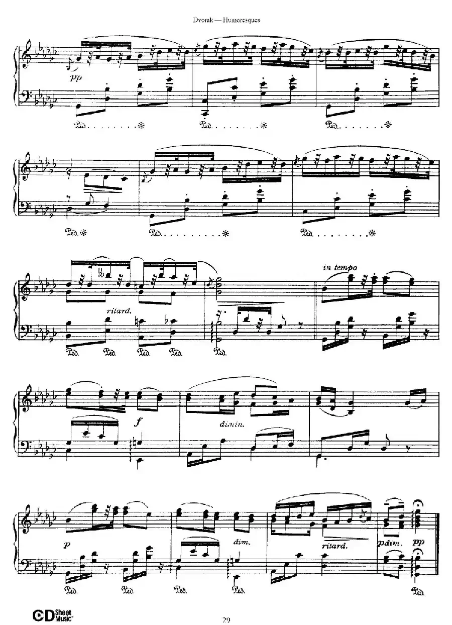 8 Humoresques Op.101（8首幽默曲·7）