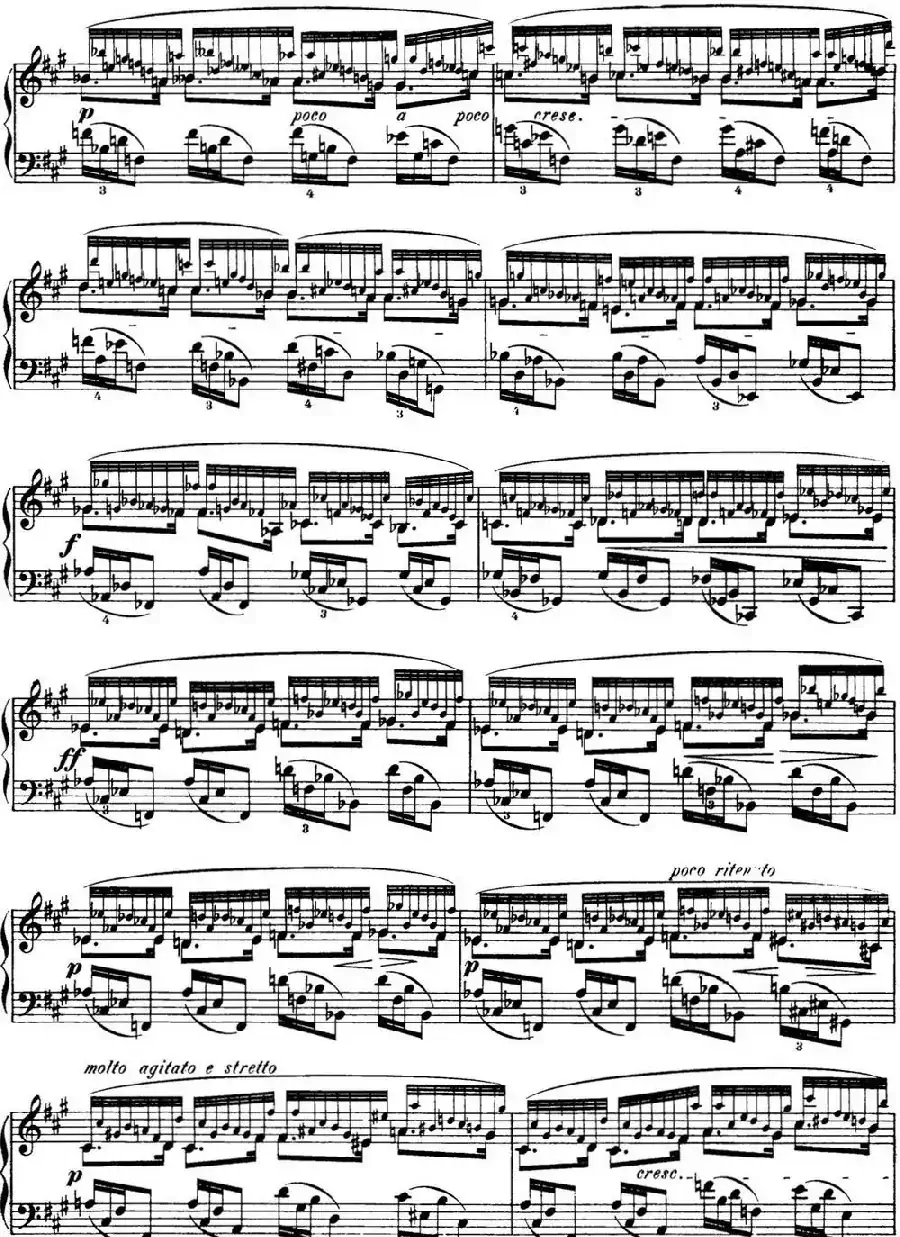 肖邦 24首钢琴前奏曲 Op.28 No.8 升F小调