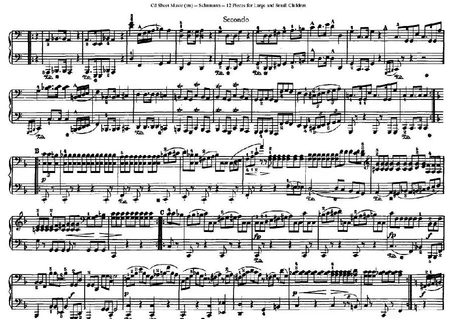 12首为孩子们而作的四手联弹曲 Op.85（四手联弹）（7）
