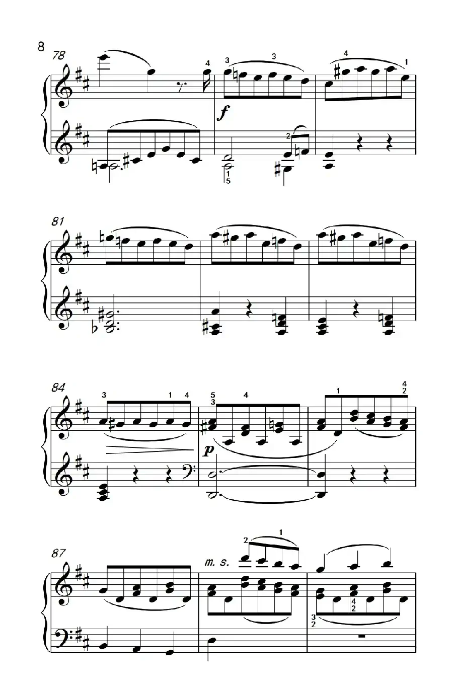 A大调钢琴奏鸣曲（小步舞曲）