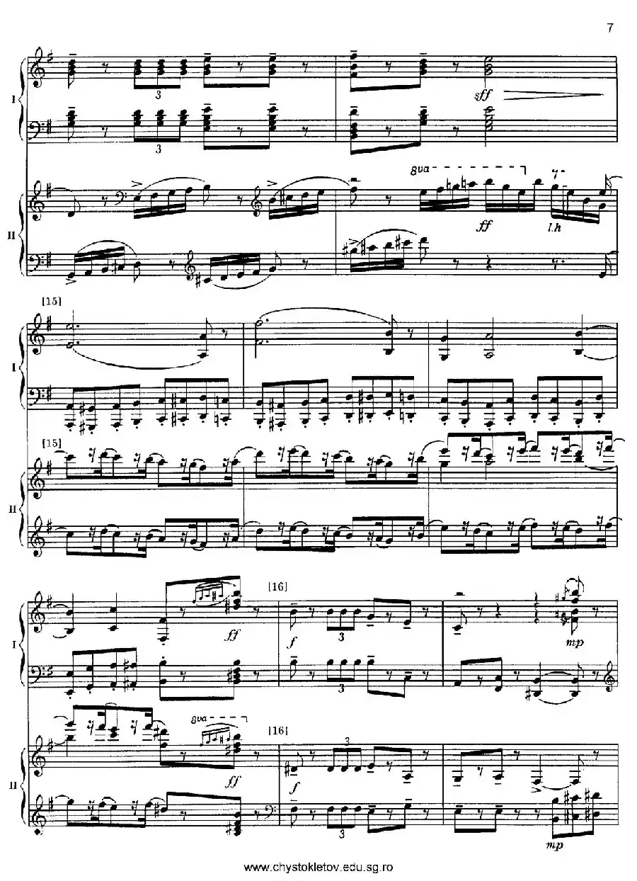 Nutcracker Op.71 芭蕾舞剧《胡桃夹子》（改编双钢琴版·第二部分）