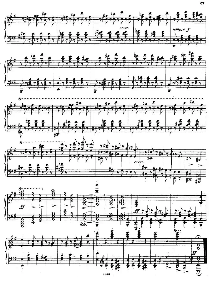 Piano Sonata in e Minor Op.28（e小调钢琴奏鸣曲）