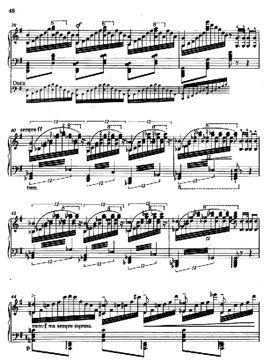 12 Etudes d'execution Transcendante S.139（12首超技练习曲·6）