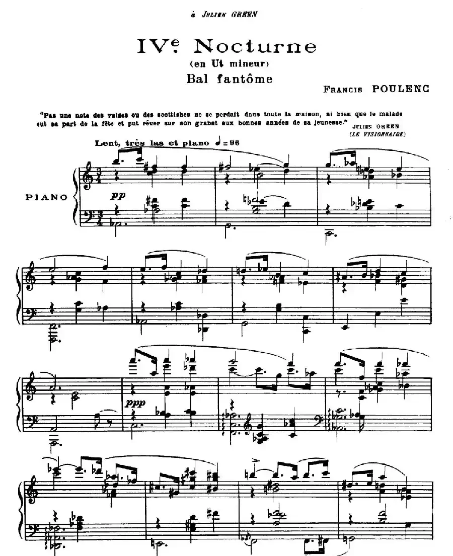 Eight Nocturnes （8首夜曲·Ⅳ）