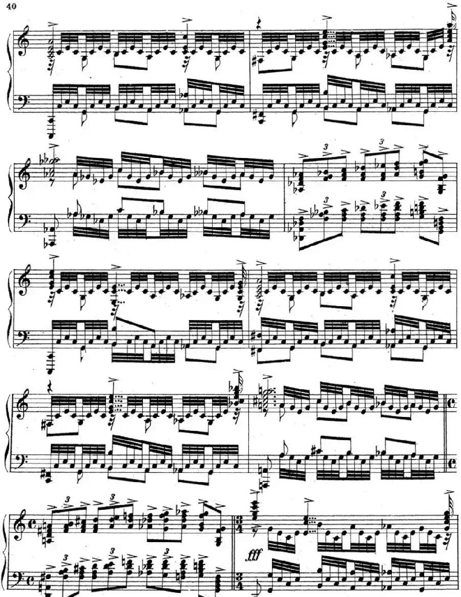 拉赫玛尼诺夫 音乐瞬间 Op.16 No.6 C大调