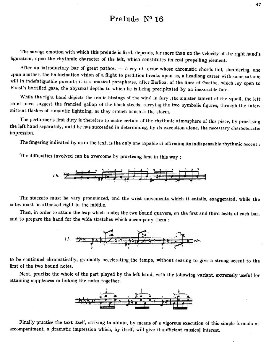 Preludes Op.28（24首前奏曲·16）