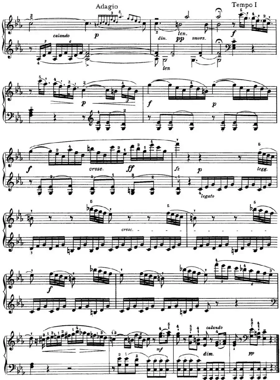 海顿 钢琴奏鸣曲 Hob XVI 20 in C minor