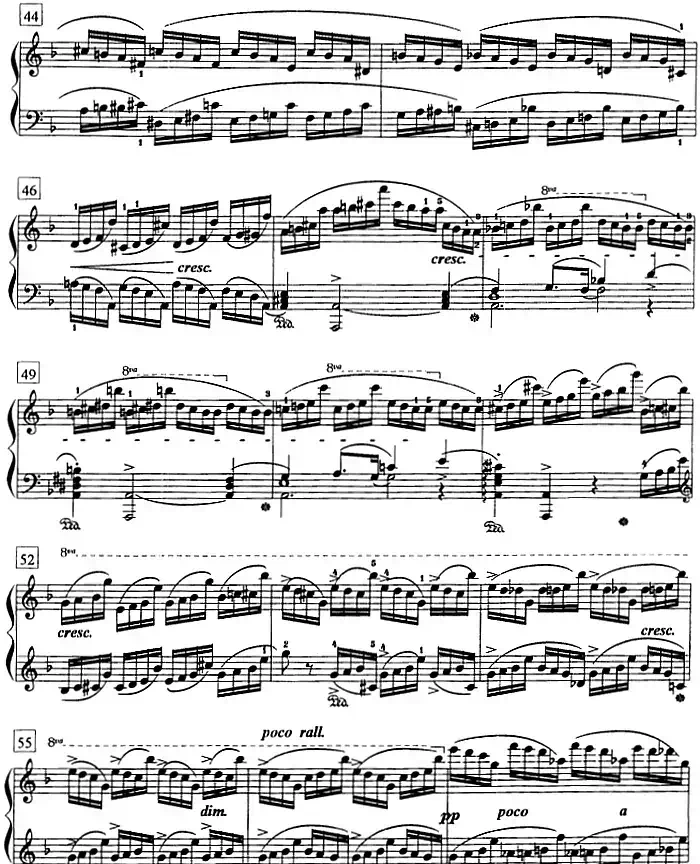 钢琴教程第八级 练习曲（Op.10 No.8）