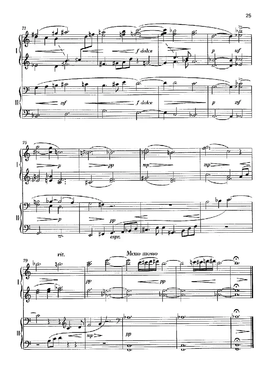 Vier Bagatellen Op.70（4首小品·Ⅲ·四手联弹）