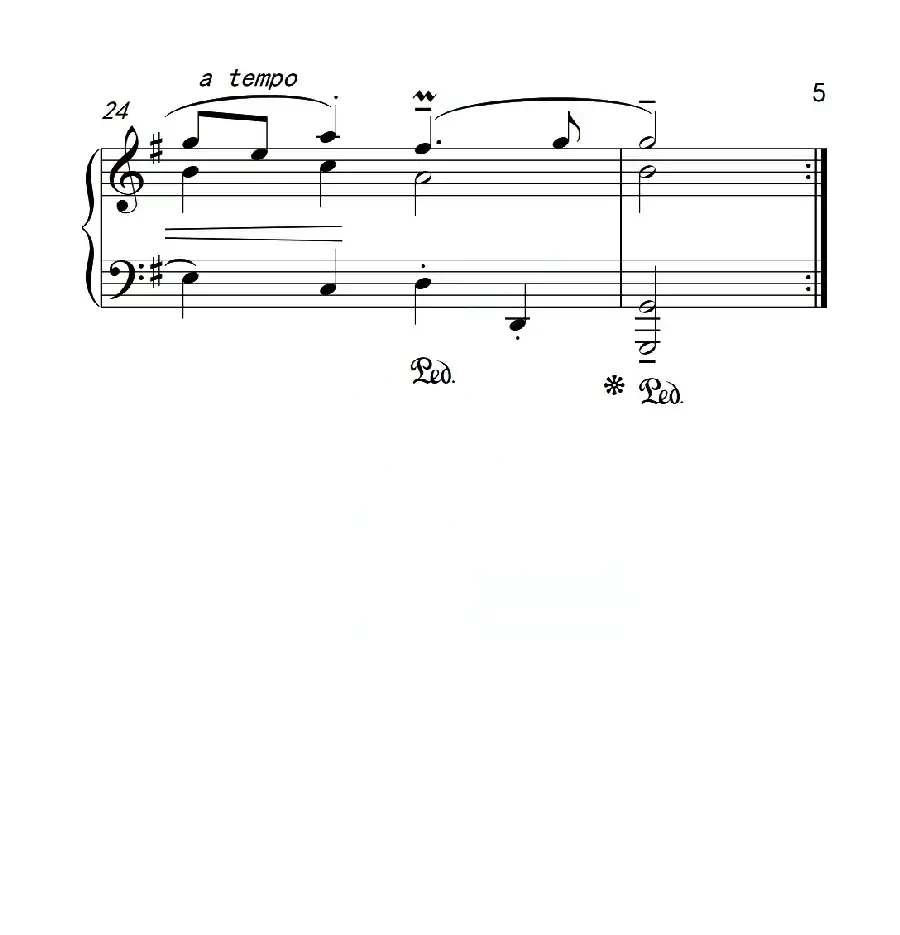 第四级A组 加伏特(中国音乐学院钢琴考级作品1~6级)