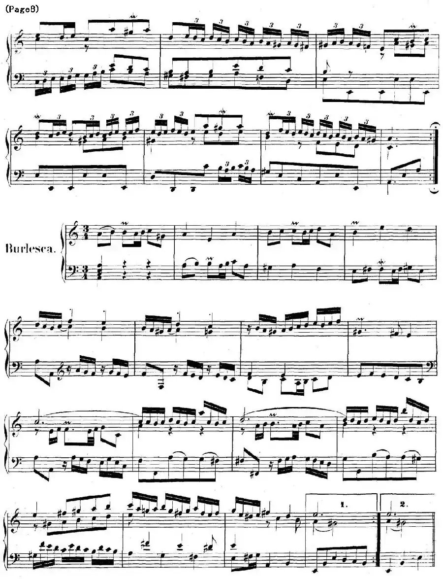 帕蒂塔6首德国组曲（No.3 a小调 巴赫 Partita a Minor BWV 827）