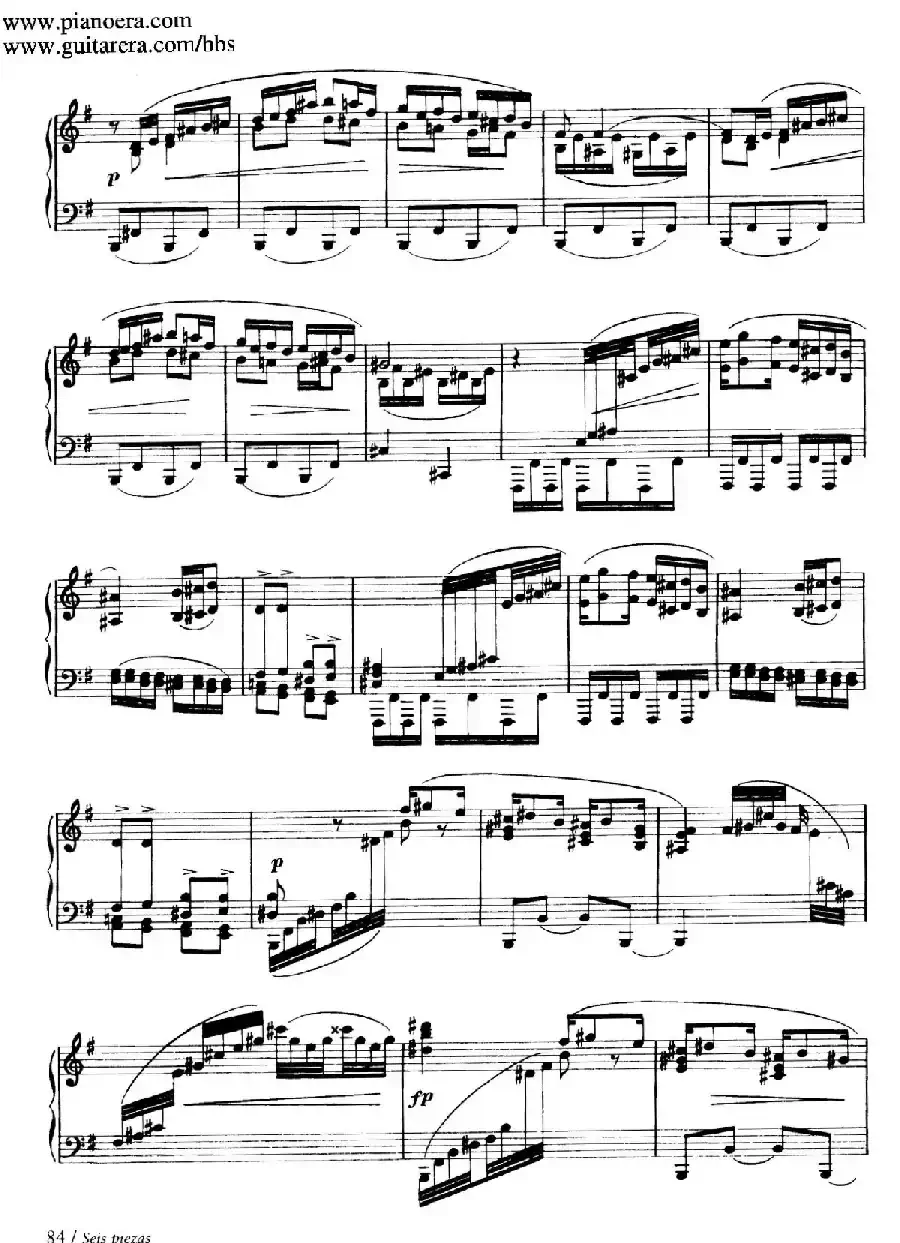 Six Pieces on Spanish Folksongs H.125（6首西班牙民谣小品·4. 巴斯克舞曲 Vascongada）