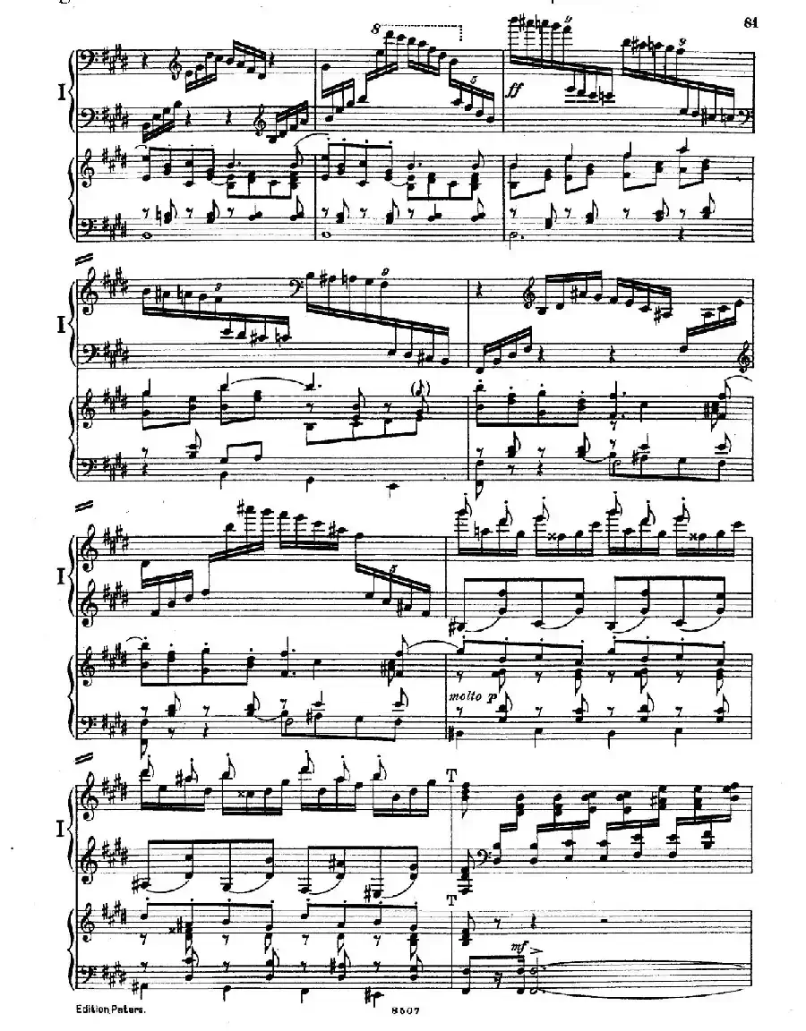 Piano Concerto in E Major Op.59（E大调钢琴协奏曲·双钢琴·第四乐章）