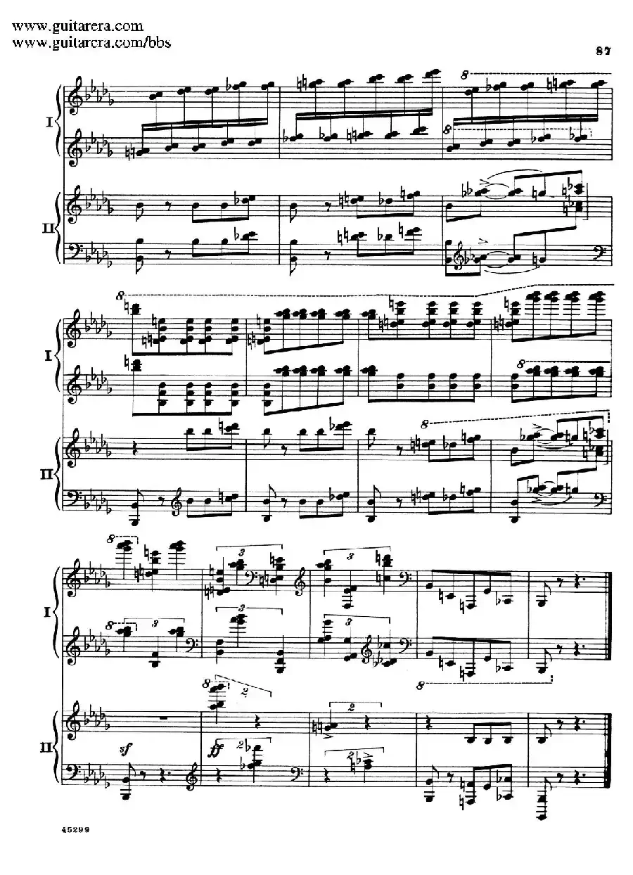 Piano Concerto Op.38（钢琴协奏曲·双钢琴·第三乐章）