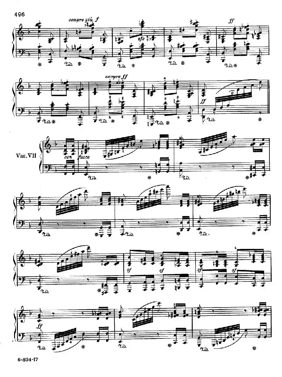 Variations Serieuses Op.54（d小调庄严变奏曲）