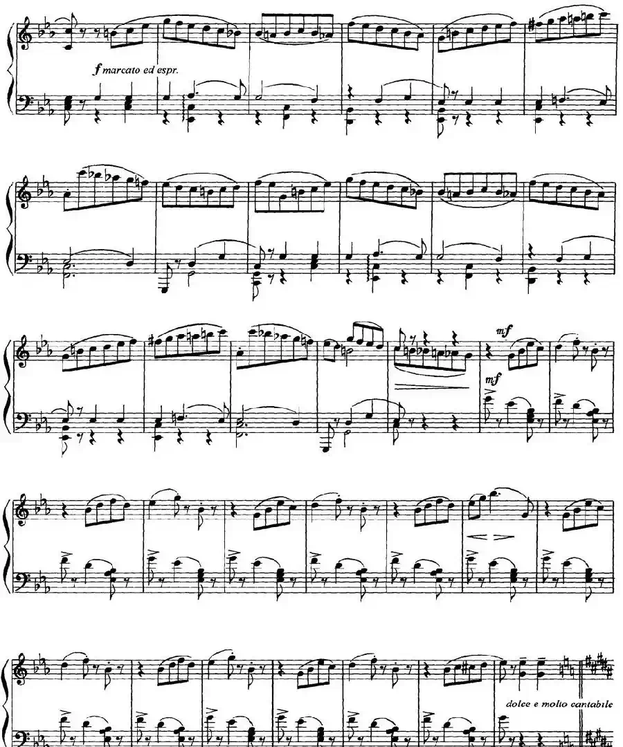 柴可夫斯基18首钢琴小品Op.72（11.Valse bluette）