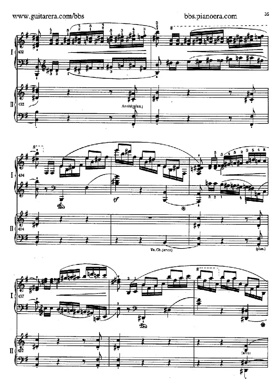 e小调第一钢琴协奏曲 Op.11（双钢琴版·第一乐章）