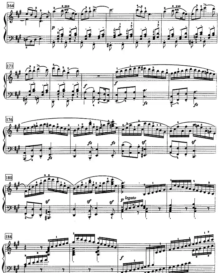 钢琴教程第八级 大型乐曲（A大调奏鸣曲 Op.120 第三乐章）