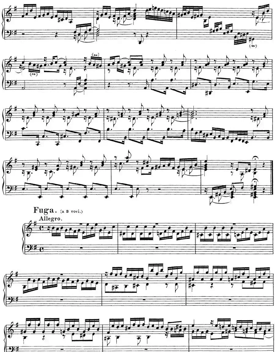 Toccata BWV 914（7首托卡塔·No.5 e小调）