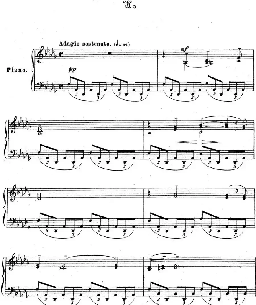 拉赫玛尼诺夫 音乐瞬间 Op.16 No.5 降D大调