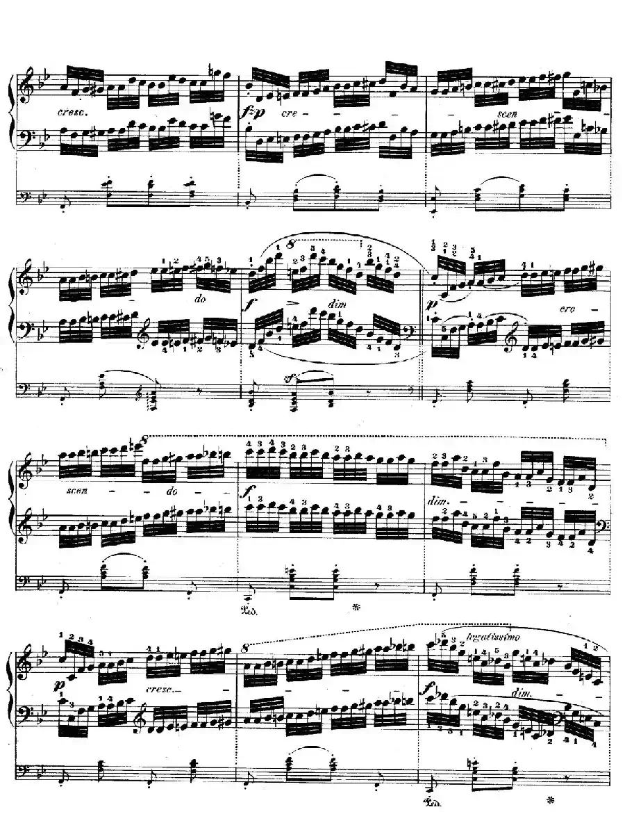 降B大调莫扎特主题变奏曲 Op.2（为钢琴与乐队而作）