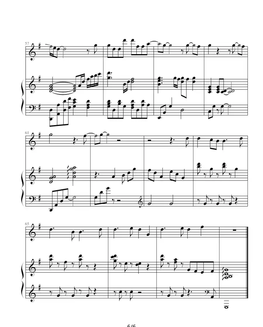 任性（钢琴伴奏谱）