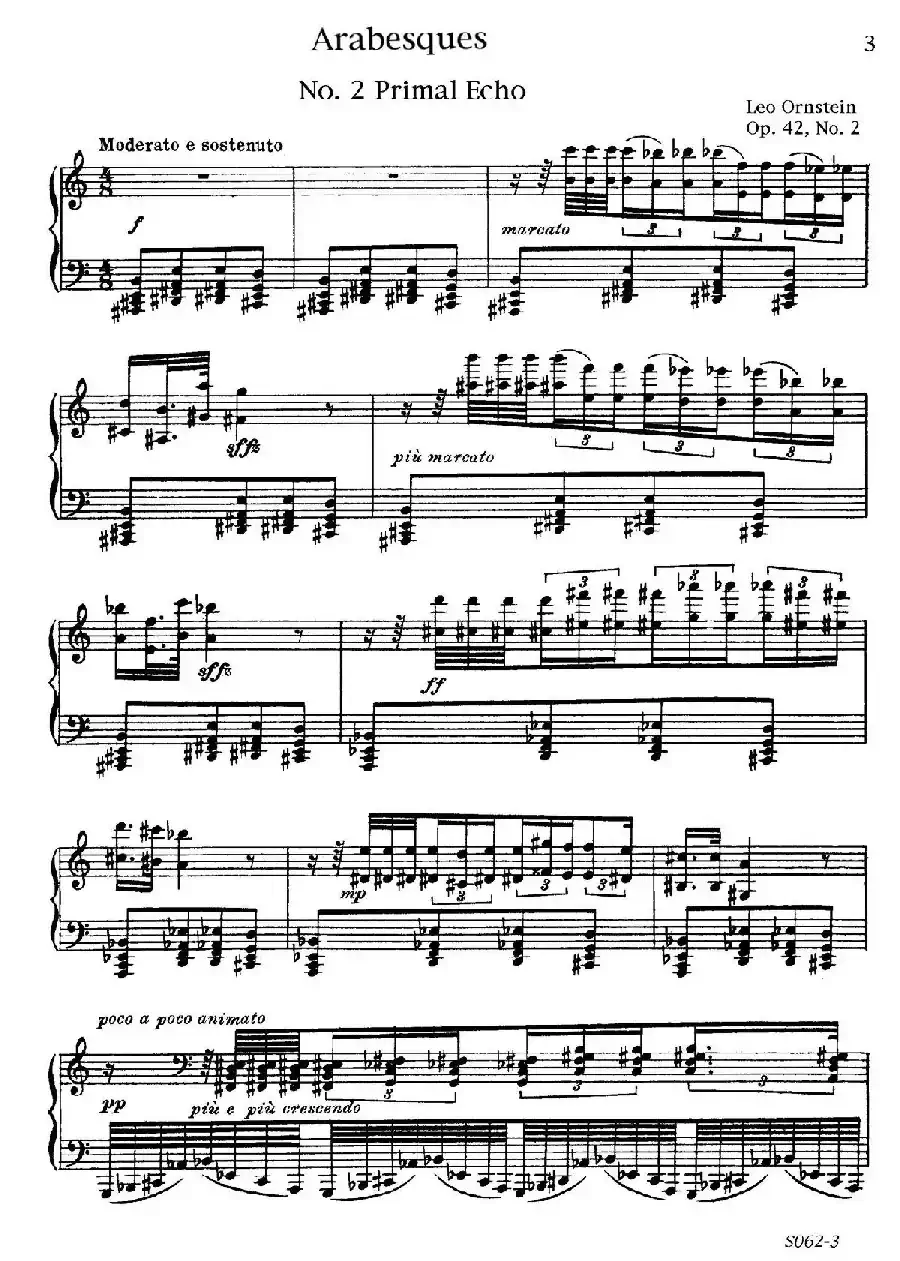 Arabesques Op.42（阿拉伯风格曲 2. 原始的回声）