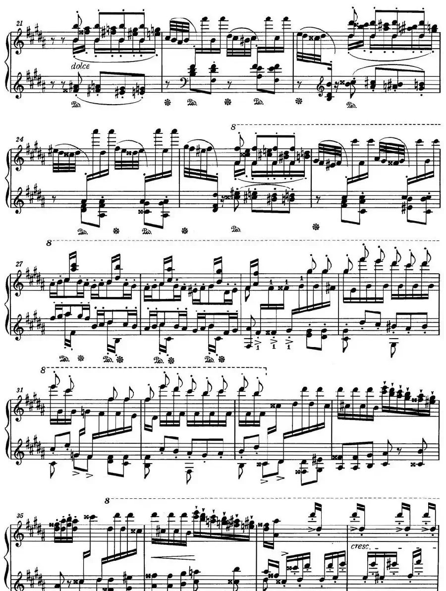 6首帕格尼尼大练习曲（La Campanella）