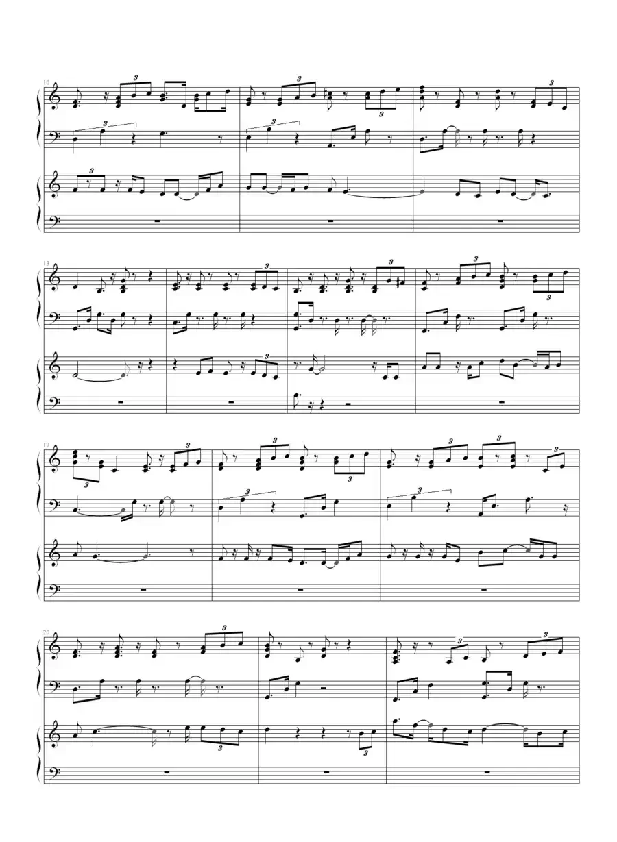 昨天（四手联弹）