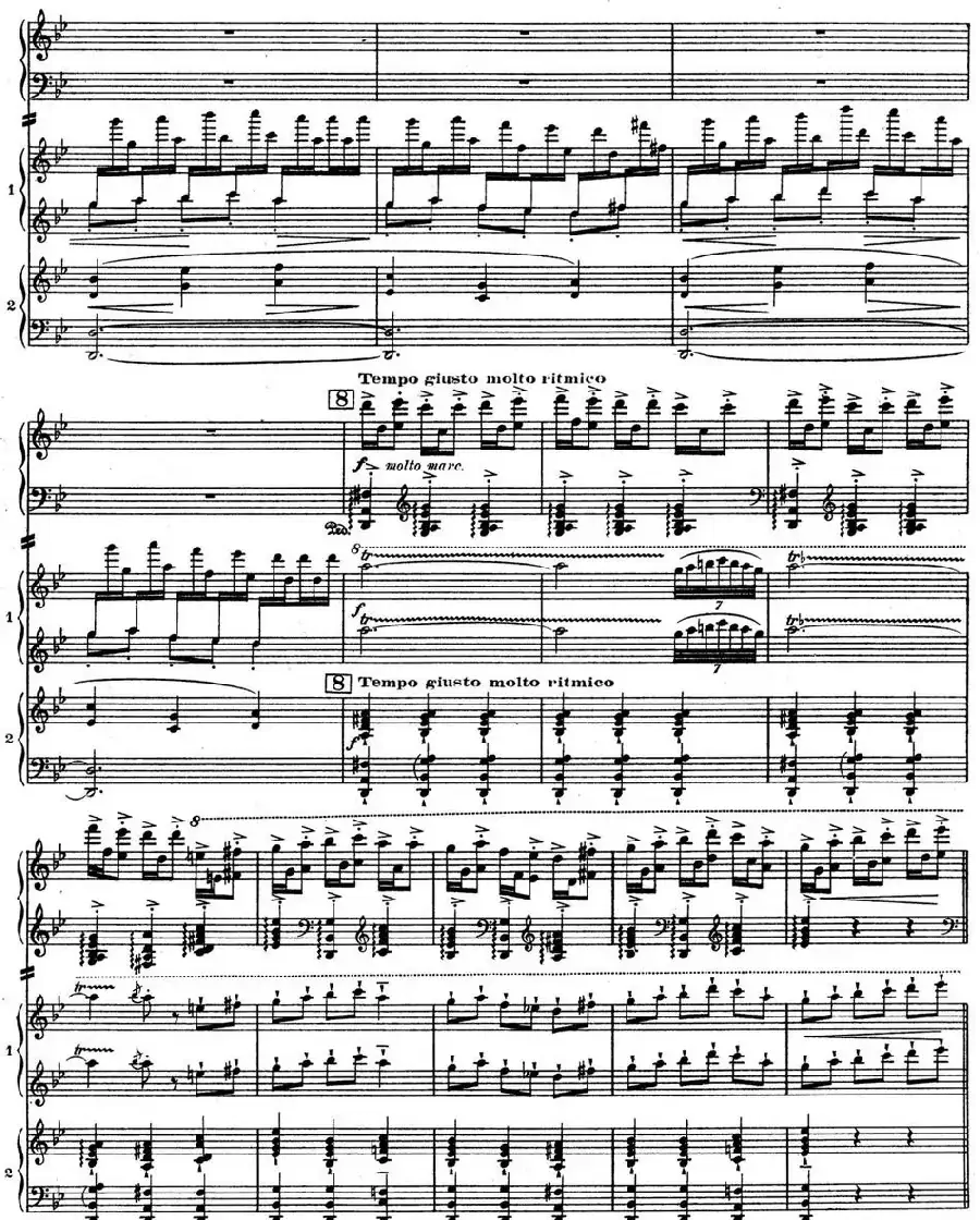 Nights in the Gardens of Spain 西班牙花园之夜 双钢琴版（Ⅱ-Danza lejana）