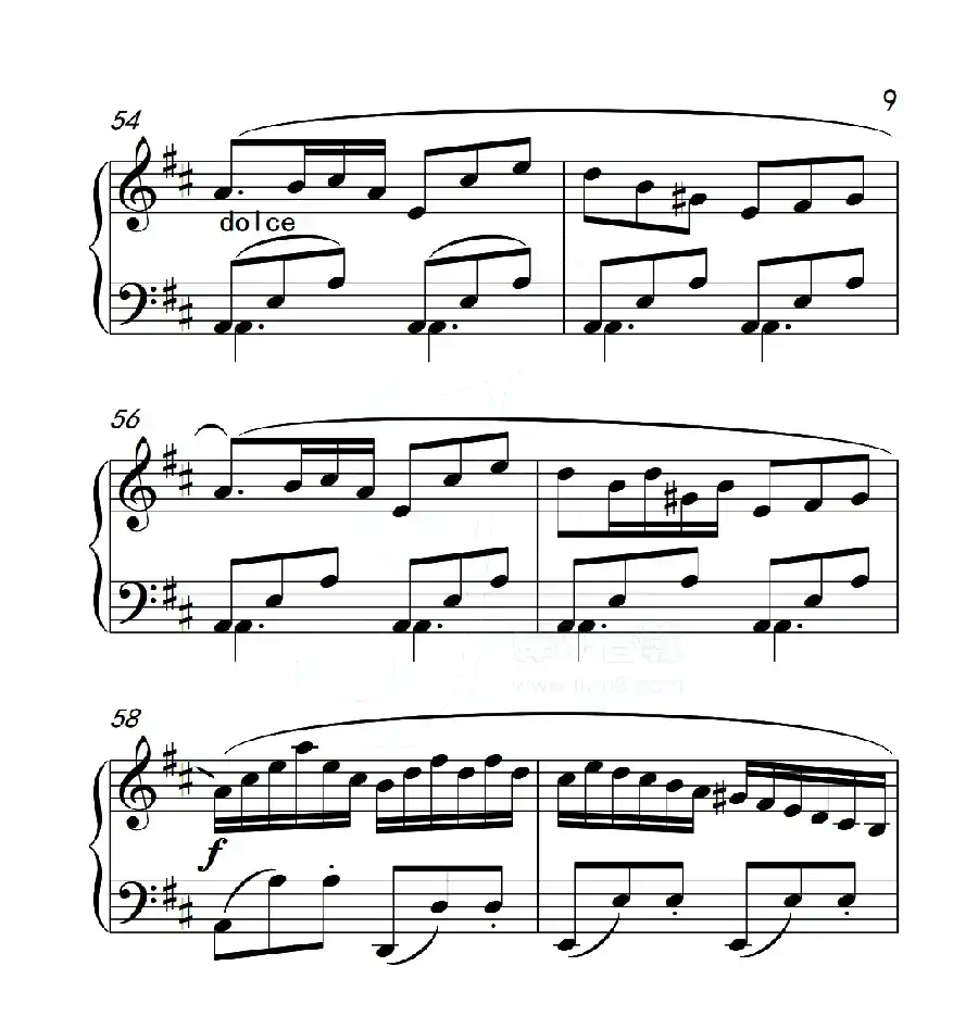 第五级B组 回旋曲(中国音乐学院钢琴考级作品1~6级)