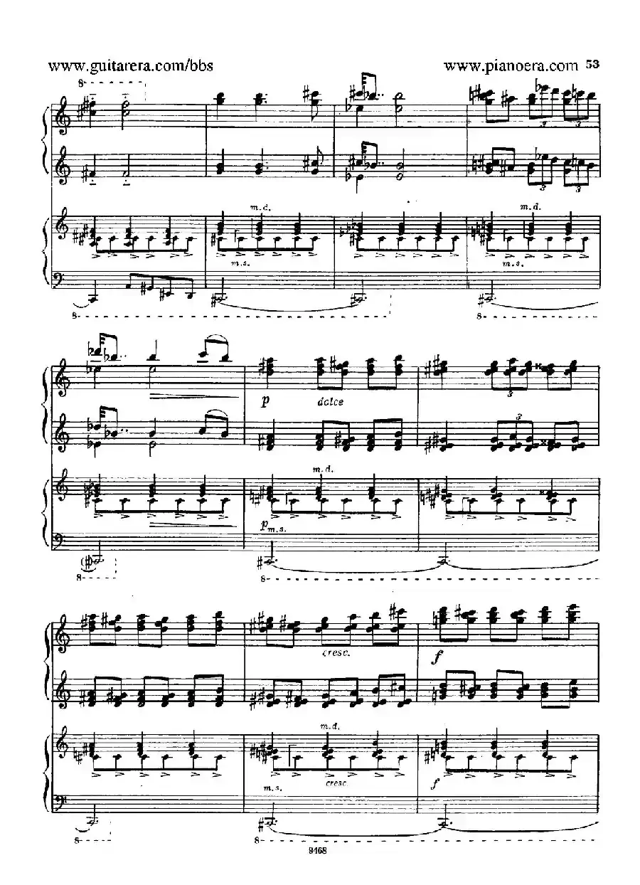 Piano Concerto in D-flat Major Op.37（降D大调钢琴协奏曲·Ⅱ·双钢琴）