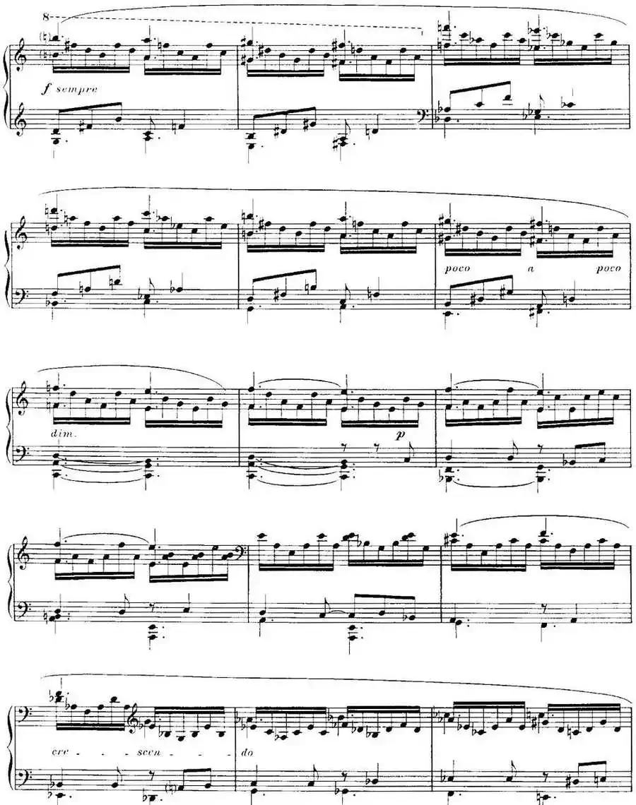 福雷13首船歌：Barcarolle No·10 in A min, Op·104, No· 2