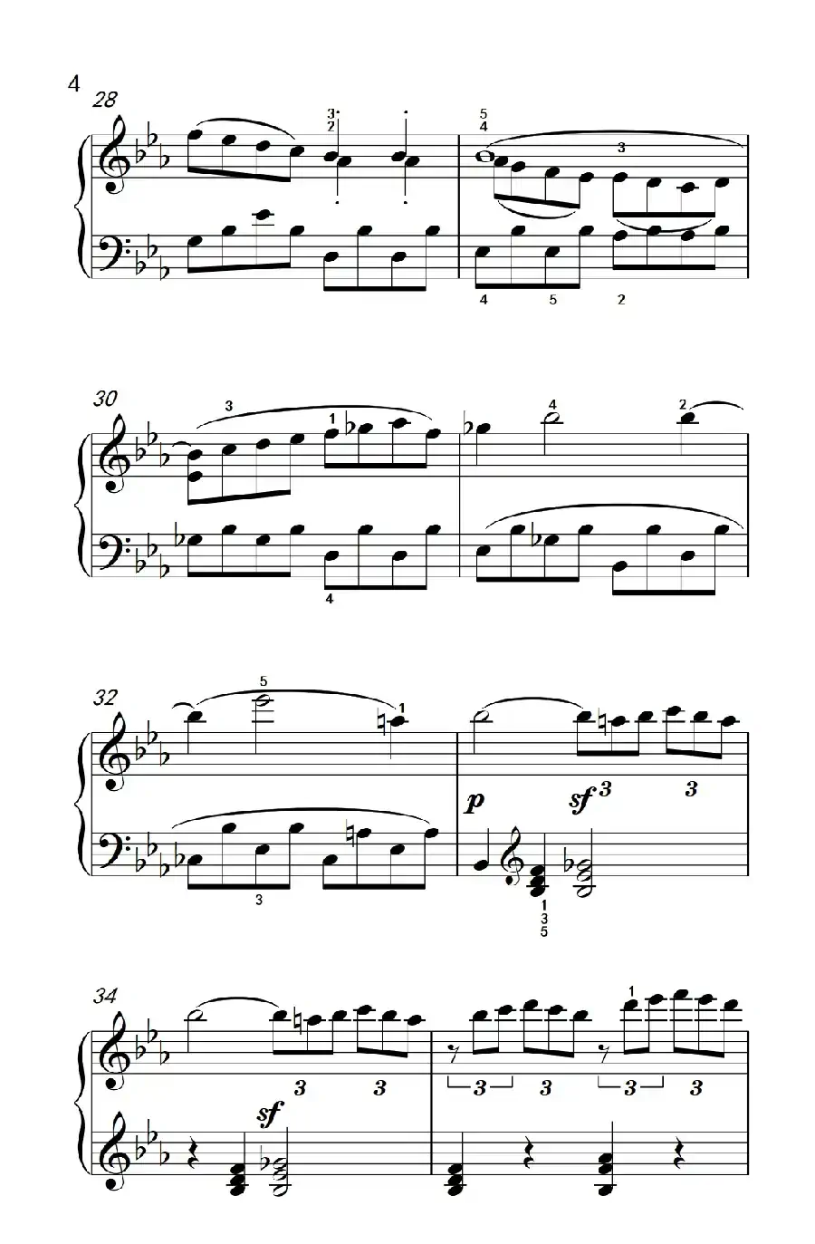 第八钢琴奏鸣曲（悲怆） 快板的回旋曲