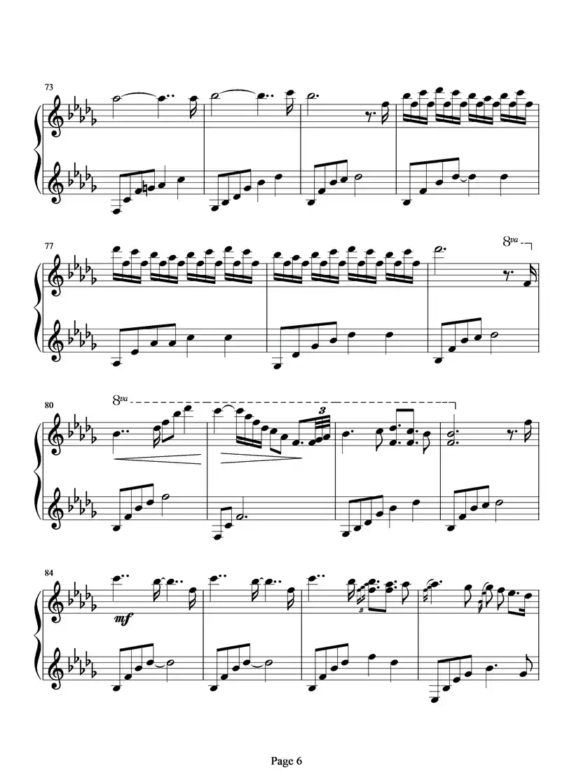 I miss you（靖靖记谱制谱版）