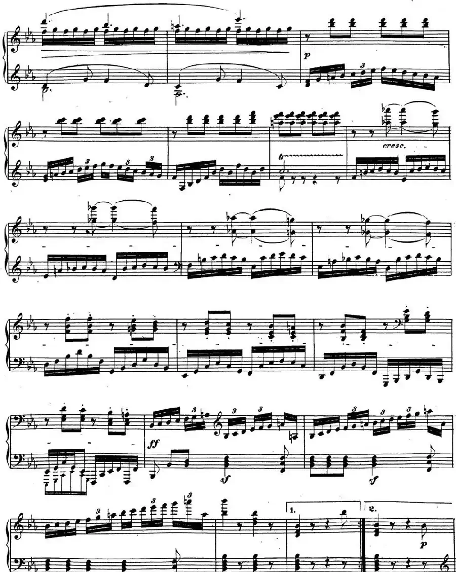 贝多芬钢琴奏鸣曲26 告别 降E大调 Op.81a E-flat major