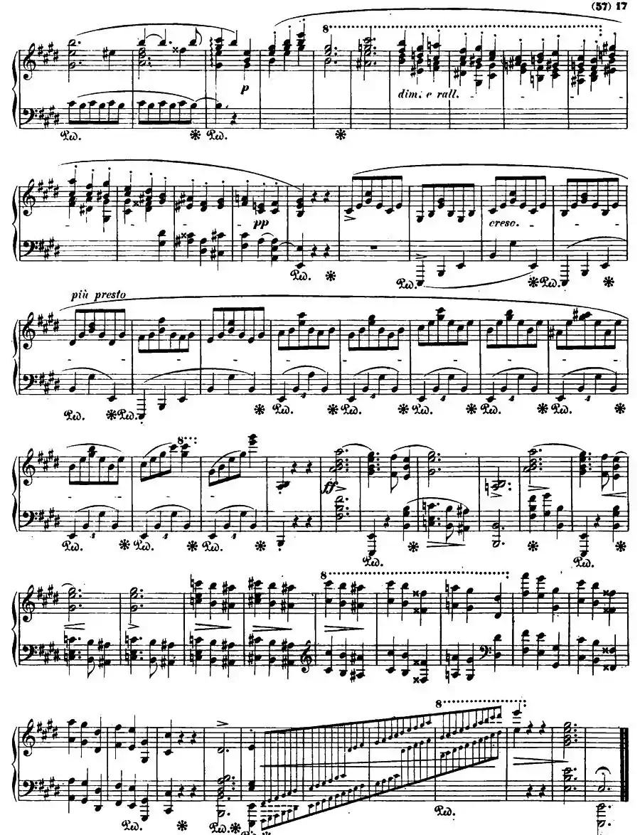 E大调钢琴谐谑曲Op.54（第四号）