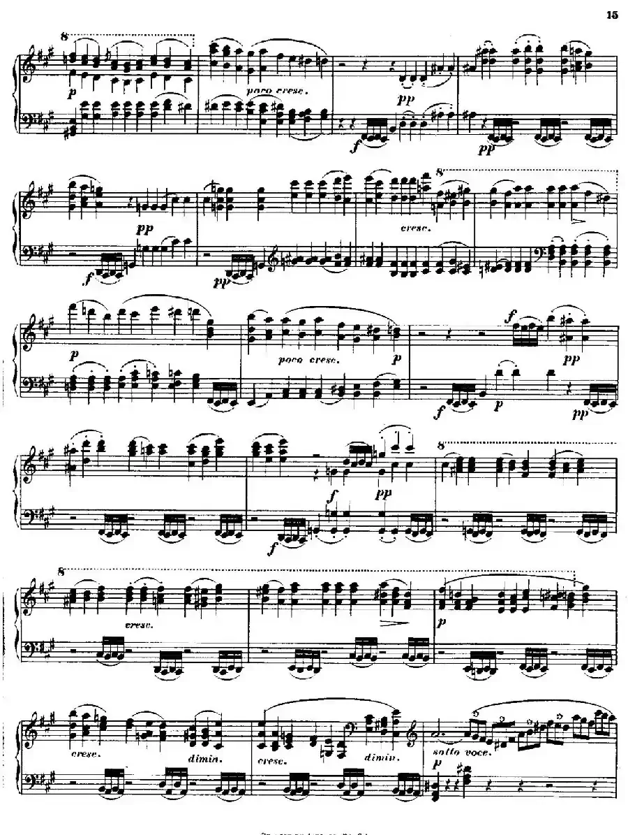 Quartet No.14（升c小调第十四弦乐四重奏钢琴版）