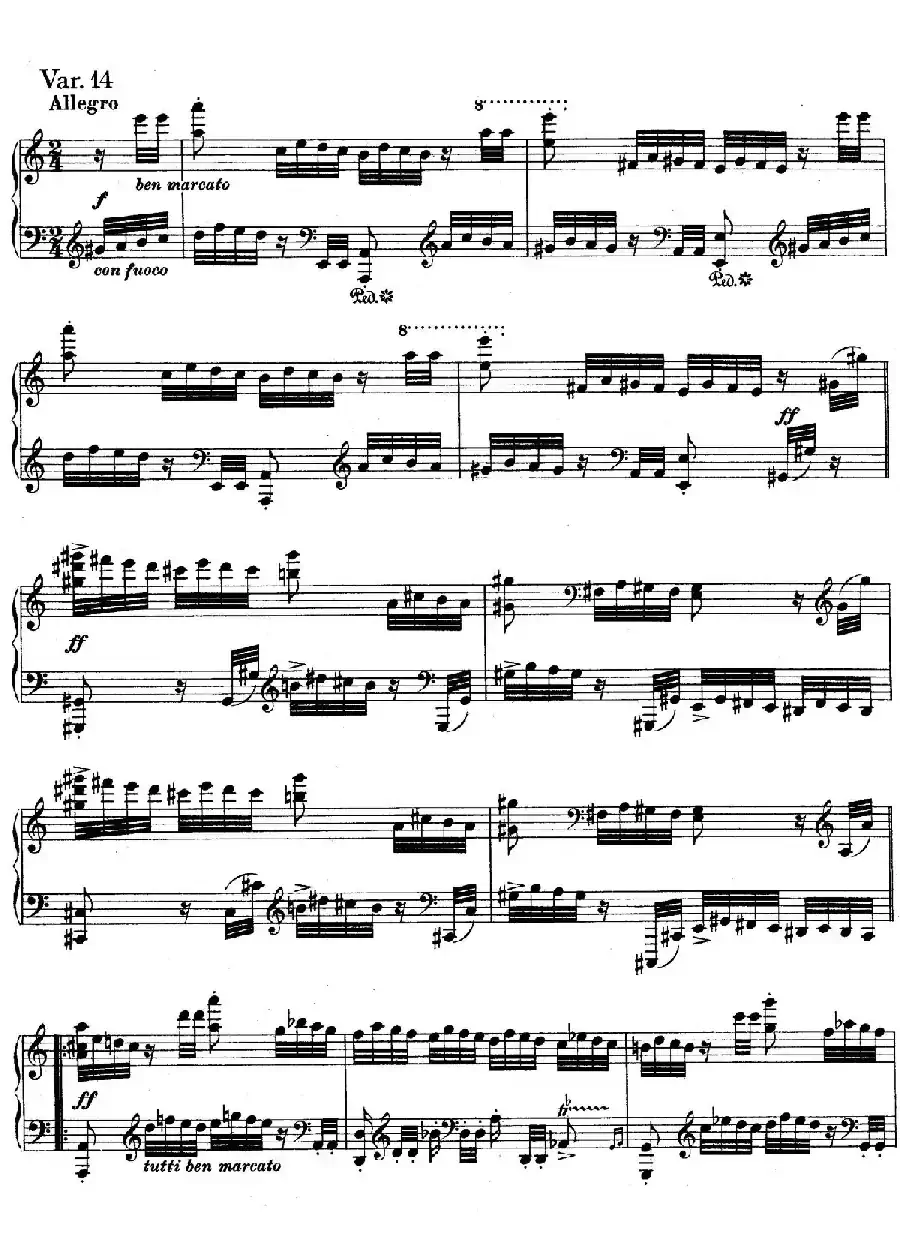 帕格尼尼主题变奏曲（Op.35 Livre1）