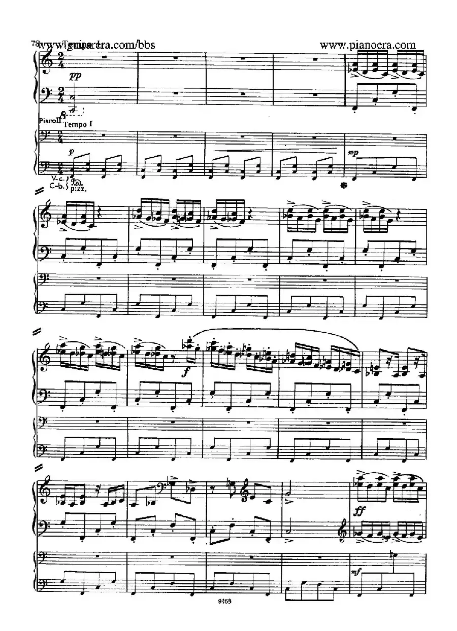 Piano Concerto in D-flat Major Op.37（降D大调钢琴协奏曲·Ⅲ·双钢琴）