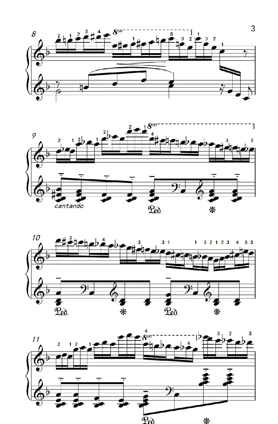 第八级3.练习曲 No.6 （中央音乐学院 钢琴（业余）考级教程 7-9级）