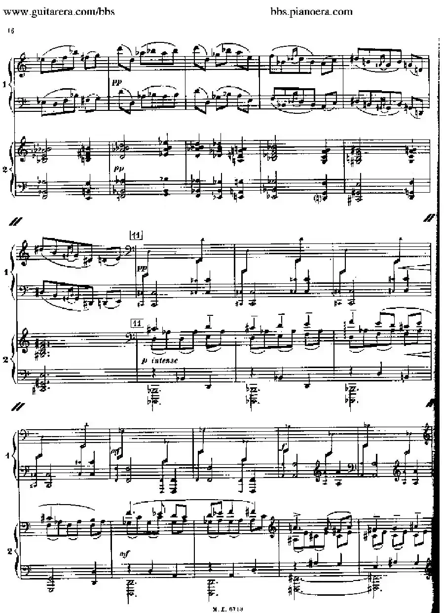 Sonata for Two Pianos（双钢琴奏鸣曲）