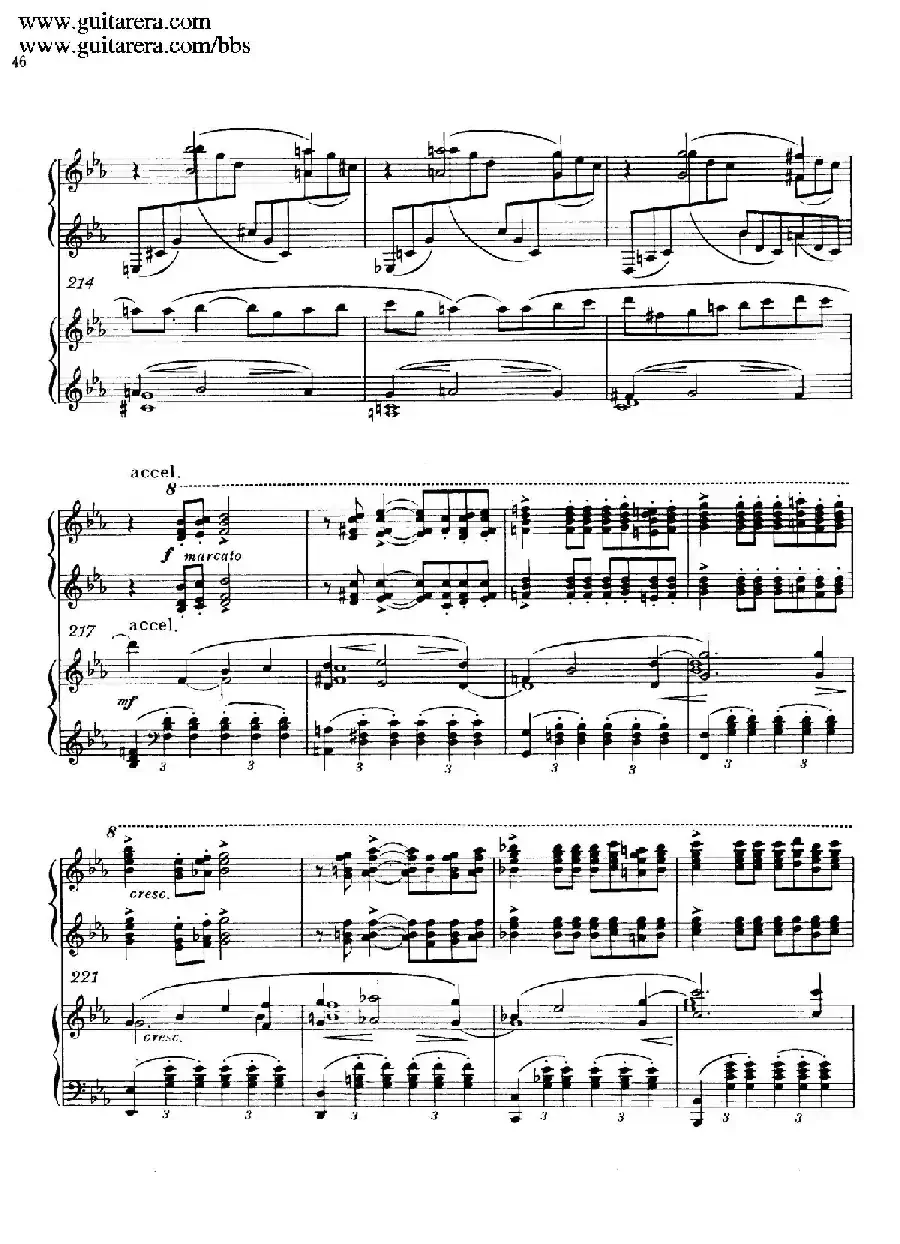 c小调第二钢琴协奏曲 Op.18（双钢琴·第一乐章）