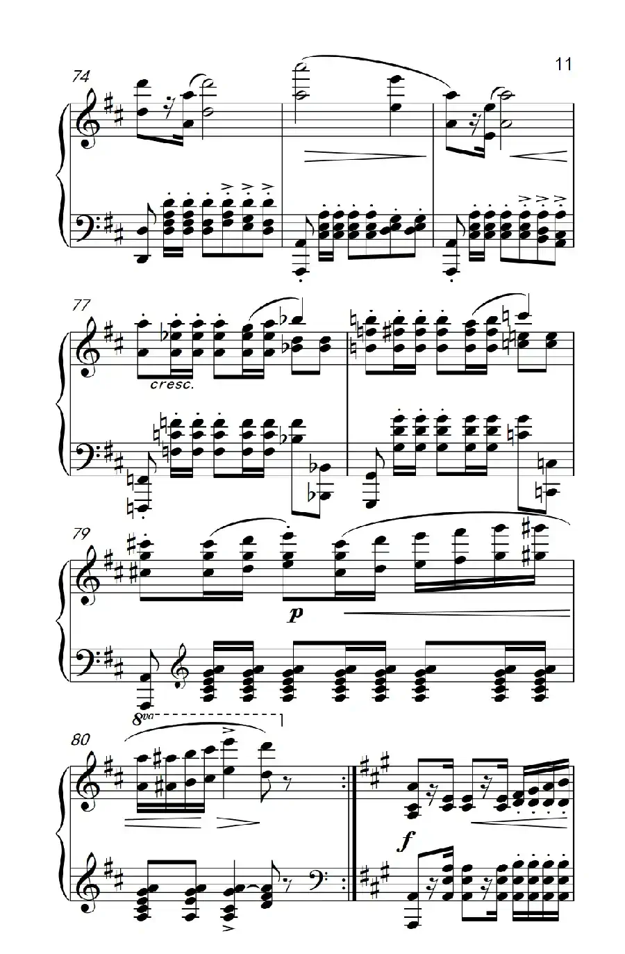 bA大调波兰舞曲