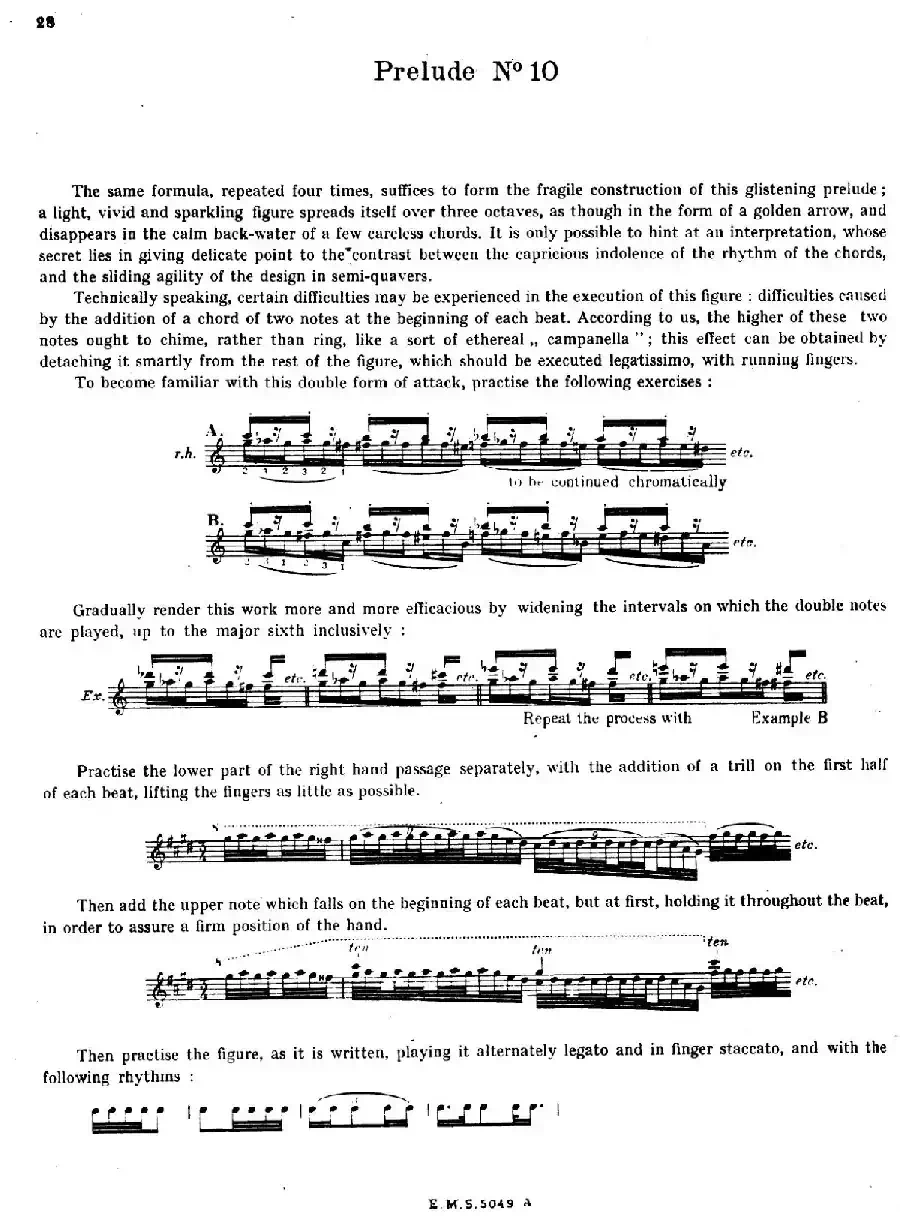 Preludes Op.28（24首前奏曲·10）