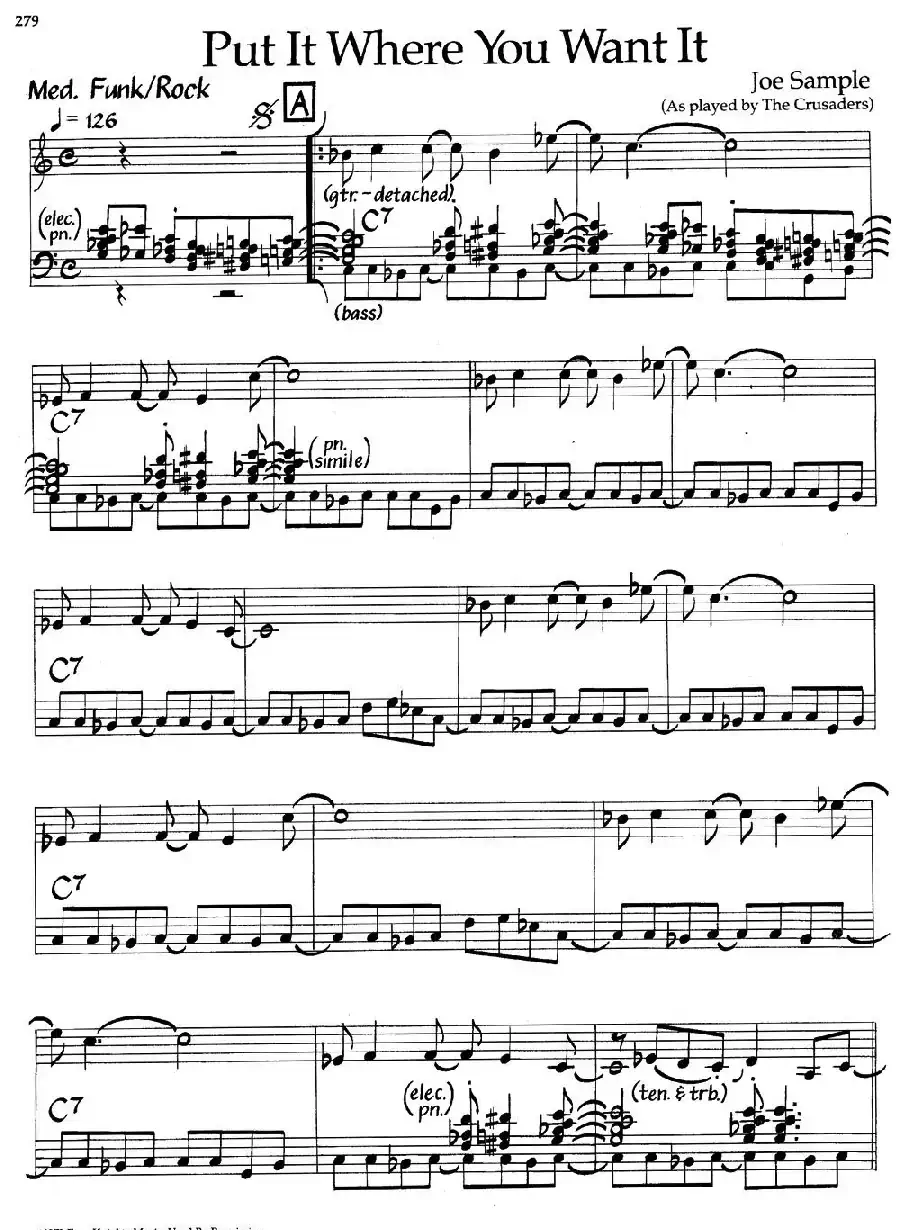 Put It Where You Want It（爵士钢琴曲）